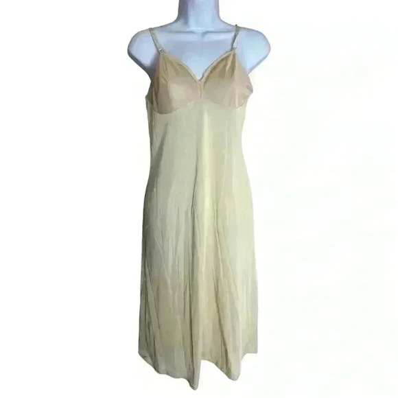Vintage 70s Vanity Fair Slip Dress Victorian Soft Girl Coquette Romantic - Picture 1 of 8